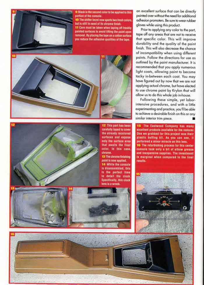 Refurbishing a Mustang Center Console Page 3