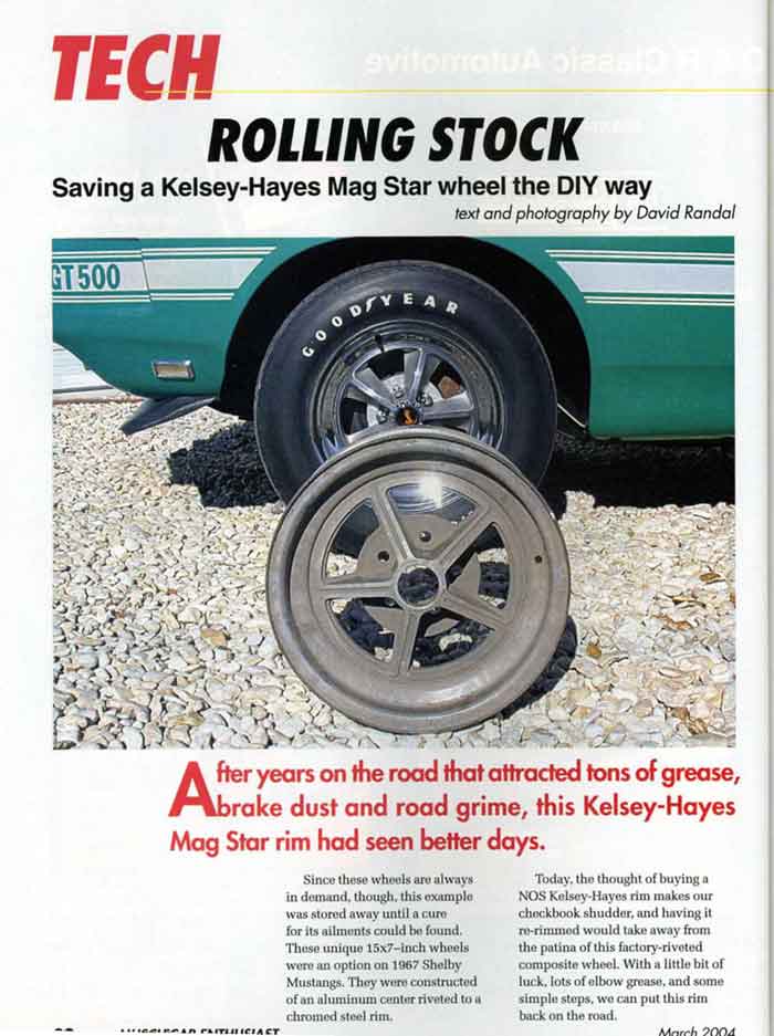 Saving a Kelsey-Hayes Mag Star wheel the DIY way Page 1