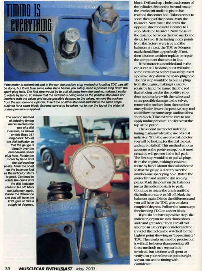 There's More to Ignition Timing Than Simply Twisting a Distributor Page 3