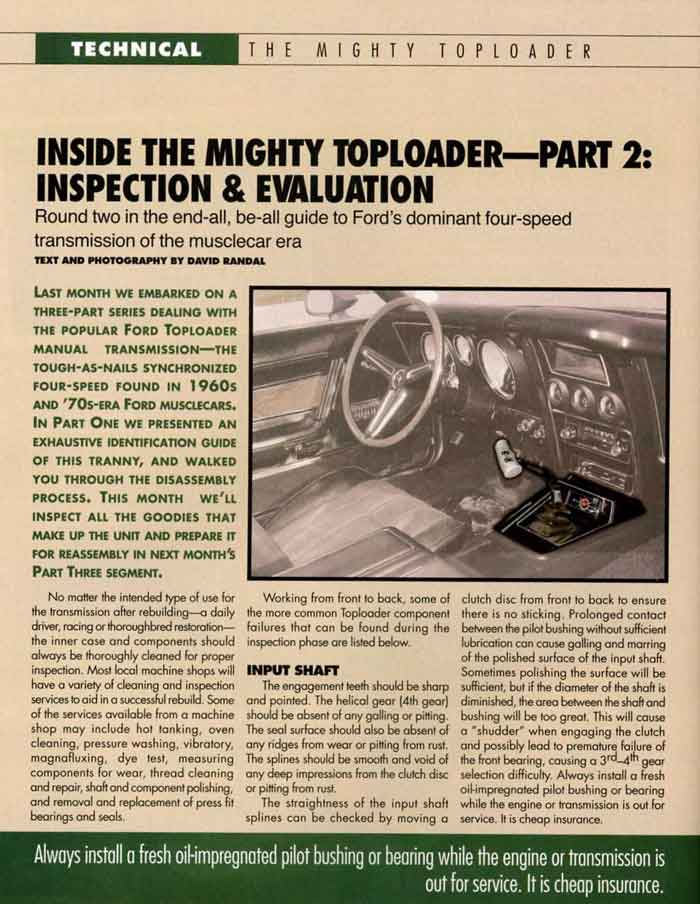 Inside The Mighty Toploader Part 2: Inspection & Evaluation Page 1