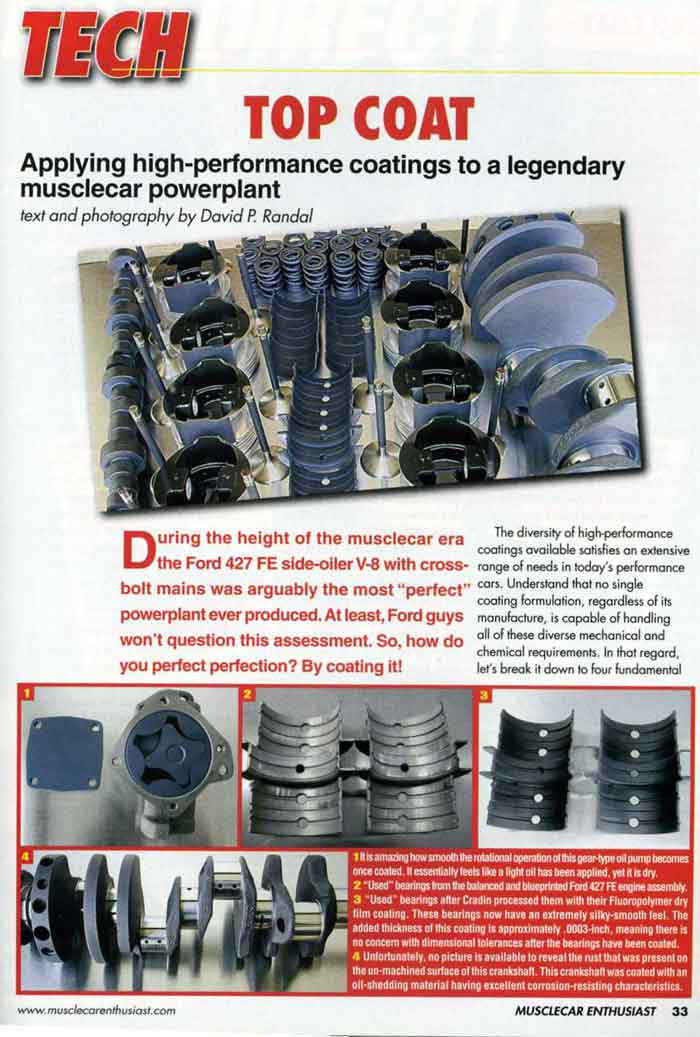 Applying High-performance Coatings to a legendary
              Musclecar Powerplant Page 1