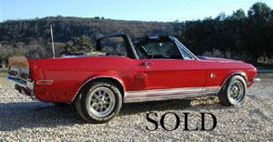 1968 GT 500 KR Shelby Mustang Convertible